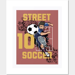 Street Soccer Posters and Art